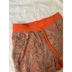 Lululemon Plvc Orange Multi T.H.E. Shorts 7" Linerless Men's